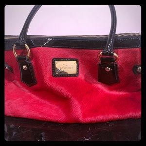 Red handbag